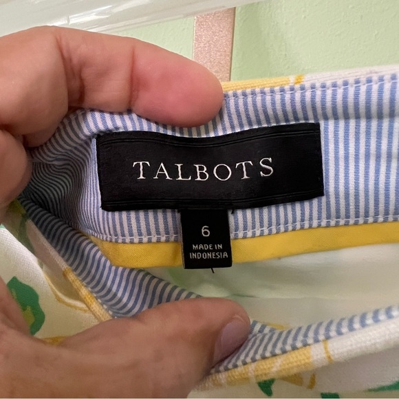 Talbots mini skirt lemons 6 - Picture 2 of 4